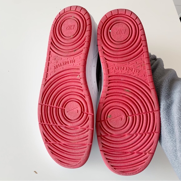 Nike Court Borough Low 2 SE (GS) 'White Very Berry' size 7Y - Picture 4 of 6